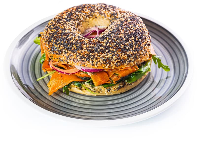 The Green Garden & Knuspr.de Sea ya! No-Salmon Bagel