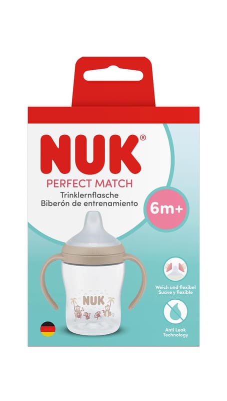 NUK Perfect Match Trinklernflasche Affe 150ml