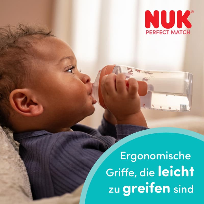 NUK Perfect Match Trinklernflasche Affe 260ml