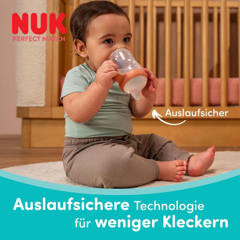 NUK Perfect Match Trinklernflasche Affe 260ml