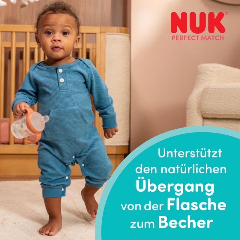 NUK Perfect Match Trinklernflasche Affe 260ml