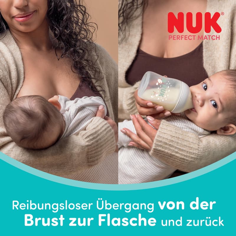 NUK Perfect Match Babyflasche Affen 260ml
