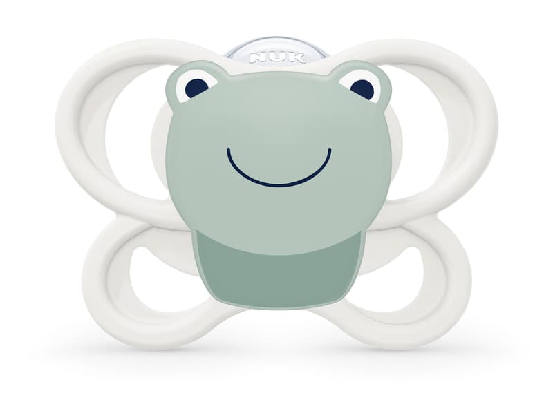 NUK Perfect Match Air Silikon-Schnuller 0-6 Monate Bär & Frosch