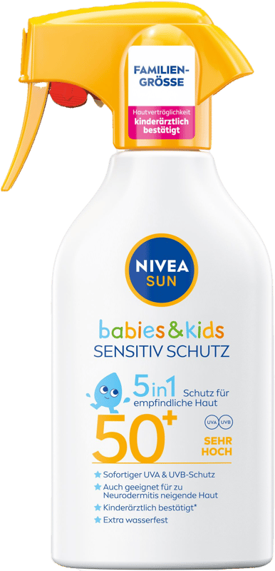 NIVEA Sun Babies & Kids Sensitive Protect Sunscreen Lotion SPF 50+ 270 ml