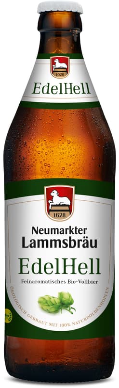 Lammsbräu BIO EdelHell Kiste 10x0,5 l (MEHRWEG)