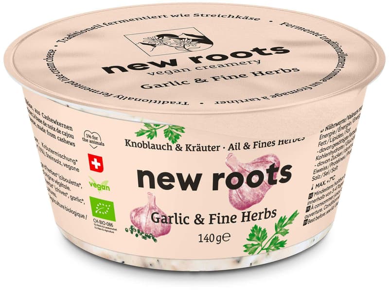 new roots Organic Garlic Herb Spread