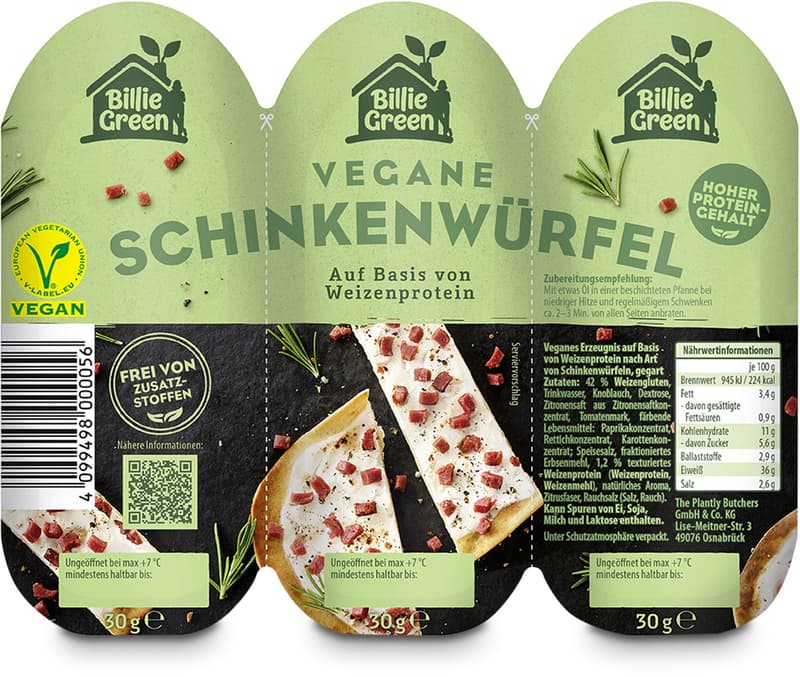 Billie Green Schinkenwürfel VEGAN