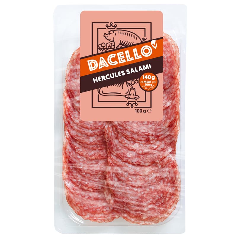 Dacello house salami sliced