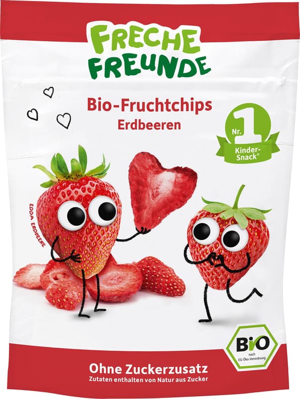 Freche Freunde Bio Fruchtchips „Erdbeere“