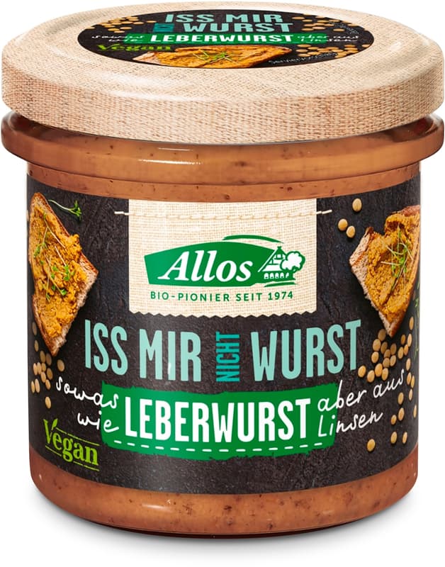 Allos BIO Aufstrich Iss mir nicht Wurst Leberwurst