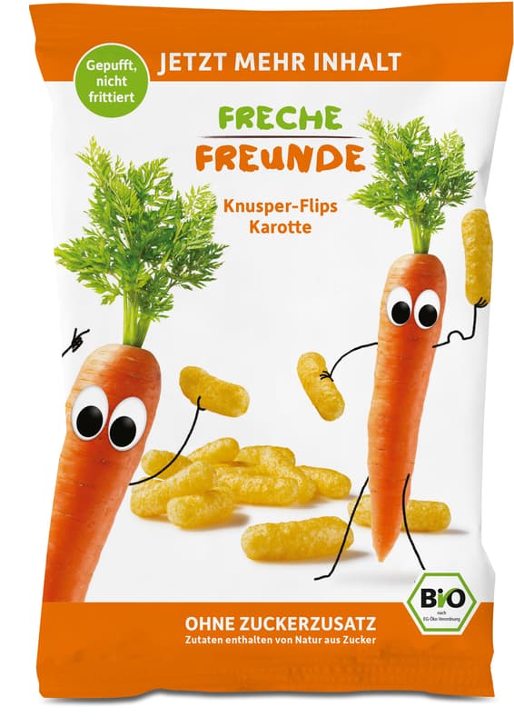 Freche Freunde Bio "Knusper-Flips Karotte"