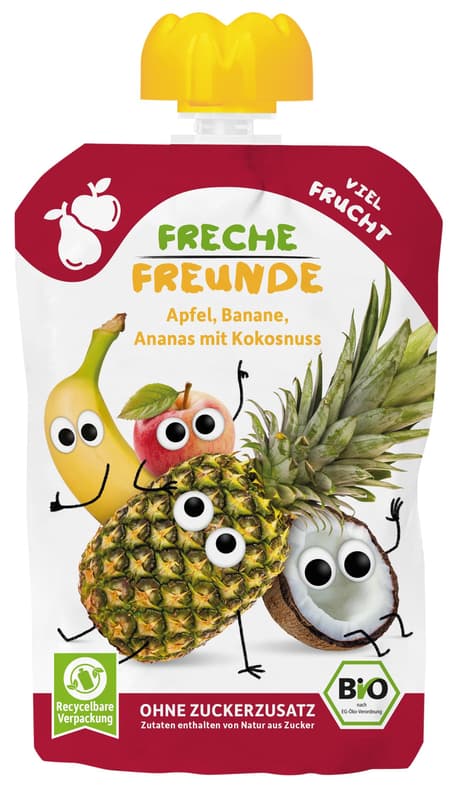 Freche Freunde Organic "Apple, Banana, Pineapple & Coconut