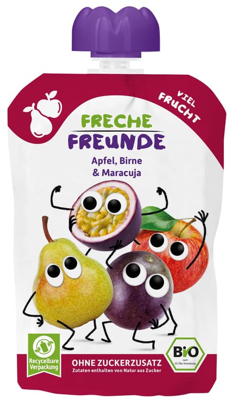 Freche Freunde Bio "Apfel, Birne & Passionsfrucht"