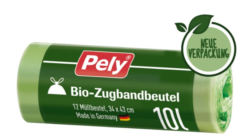 PELY® Organic drawstring bag, 10 litres