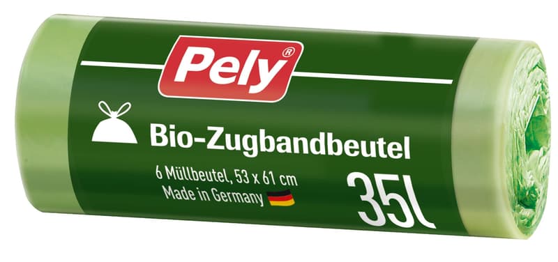 PELY® Organic drawstring bags, 35 litres