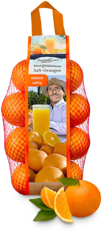 SanLucar juice oranges, in a net