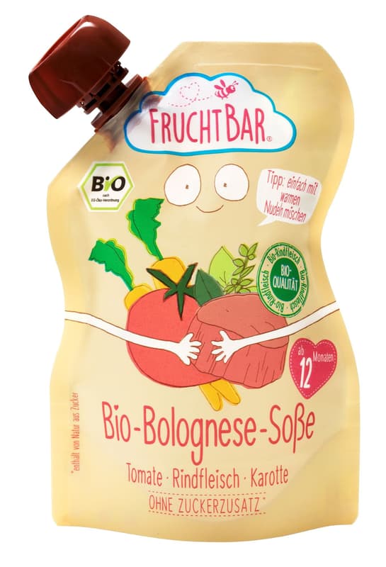 FruchtBar BIO Bolognese sauce tomato, beef, carrot