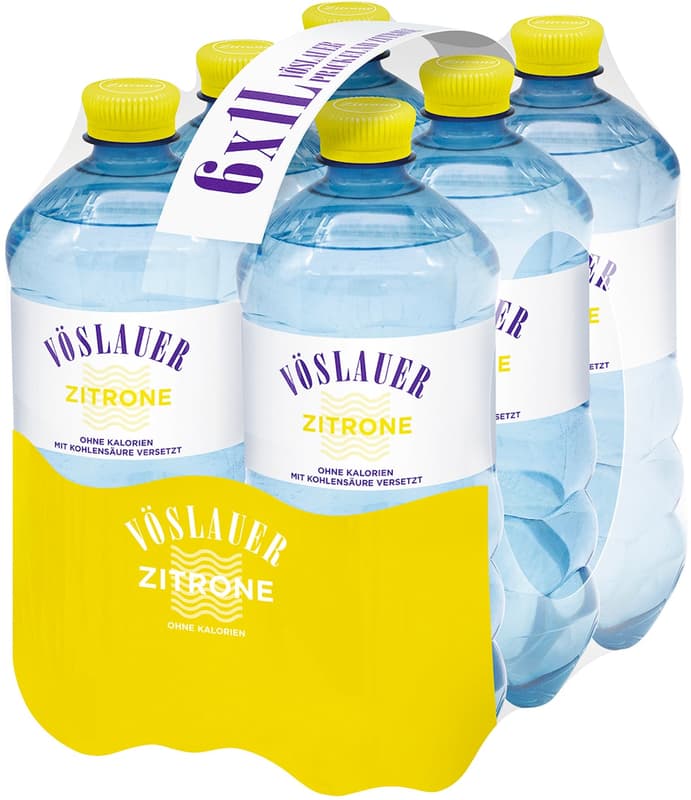 Vöslauer Flavour Zitrone 6x1,0 l PET (EINWEG)
