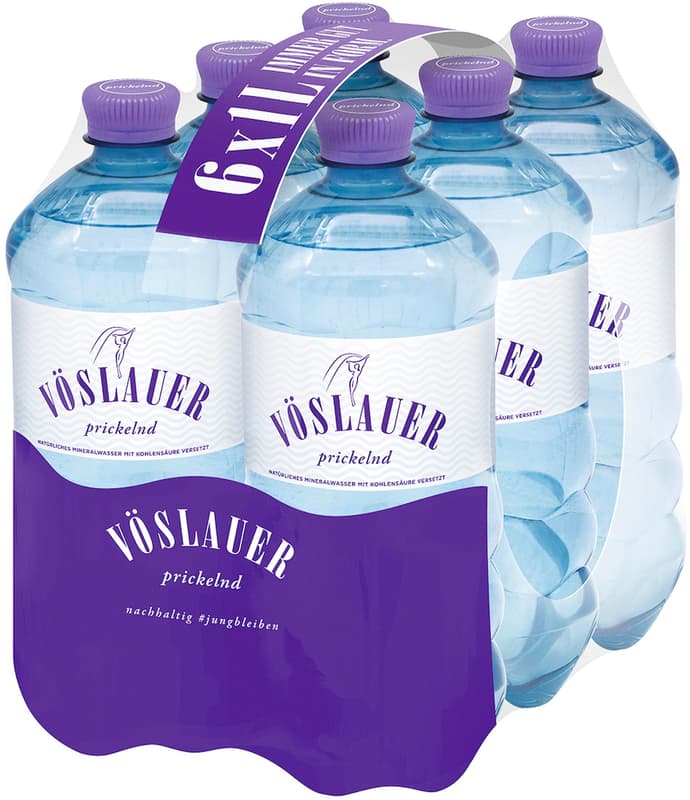 Vöslauer Mineral Water sparkling 6x1,0 l PET (ONE WAY)