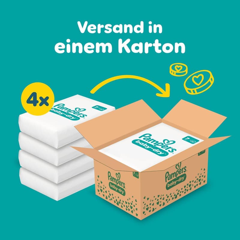 Pampers Baby Dry Gr.7 Extra Large 15+kg Monthly Package