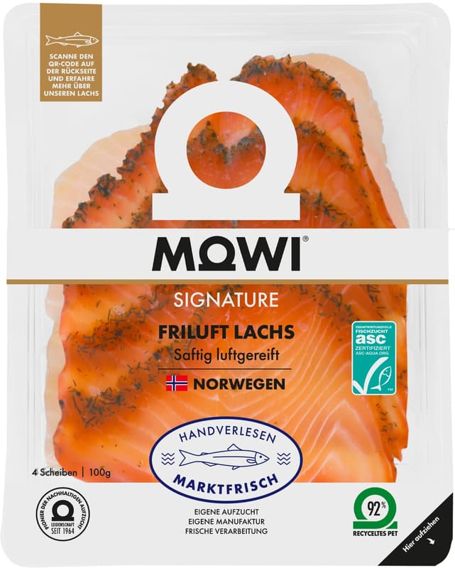 MOWI ASC Friluft Lachs gebeizt
