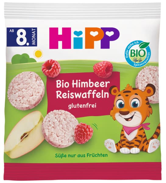 HiPP Raspberry Rice Cakes from 8 months of age