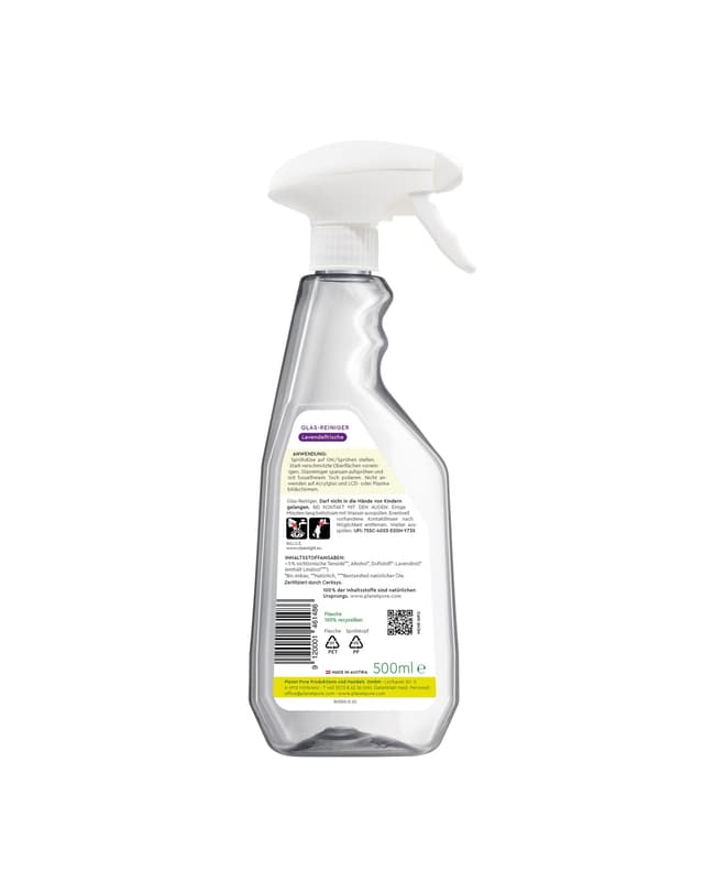 Planet Pure Glas-Reiniger Lavendelfrische Spray