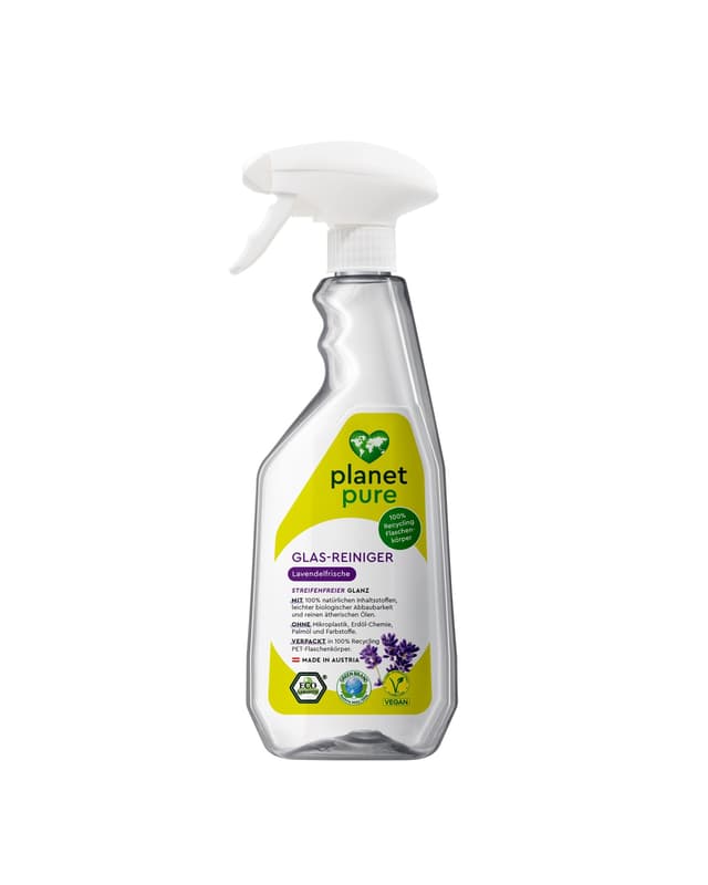 Planet Pure Glas-Reiniger Lavendelfrische Spray