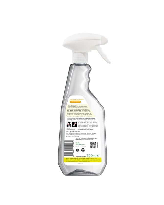 Planet Pure Küchen-Reiniger Zitronenfrische Spray