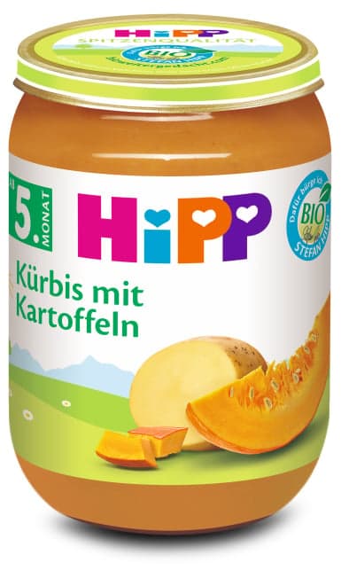 Hipp Kürbis mit Kartoffeln ab 5. Monat