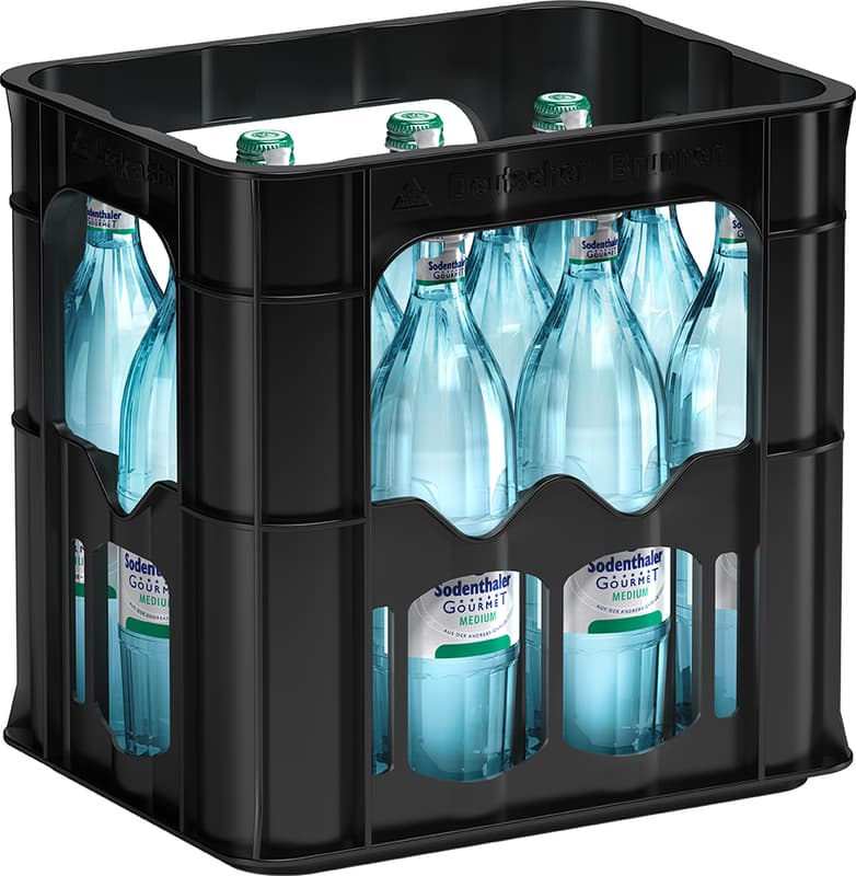 Sodenthaler Gourmet Medium Kiste 12x0,75 l Glas (MEHRWEG)