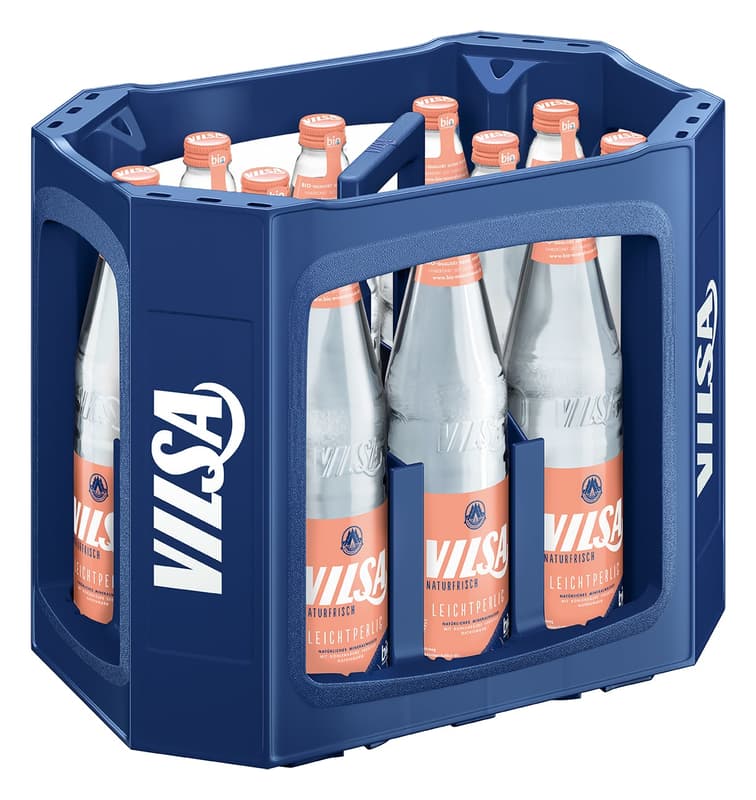 Vilsa BIO Leichtperlig Kiste 12x0,70 l Glas (MEHRWEG)
