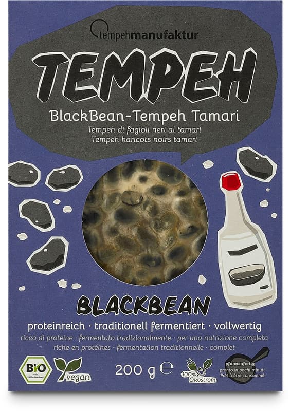 tempehmanufaktur BlackBean-Tempeh Tamari