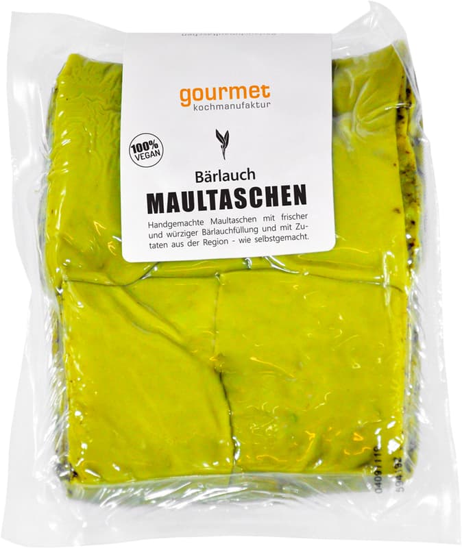 Gourmet Kochmanufaktur Wild Garlic Maultaschen 4 pcs. VEGAN