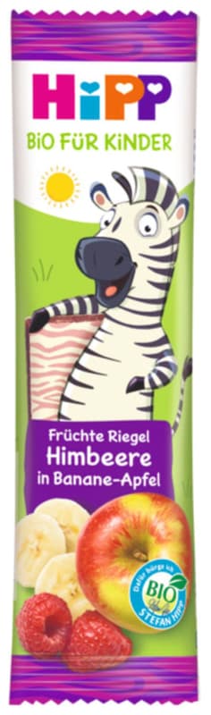 HiPP Organic Fruit Bar Raspberry in Banana-Apple from 1+ months of age