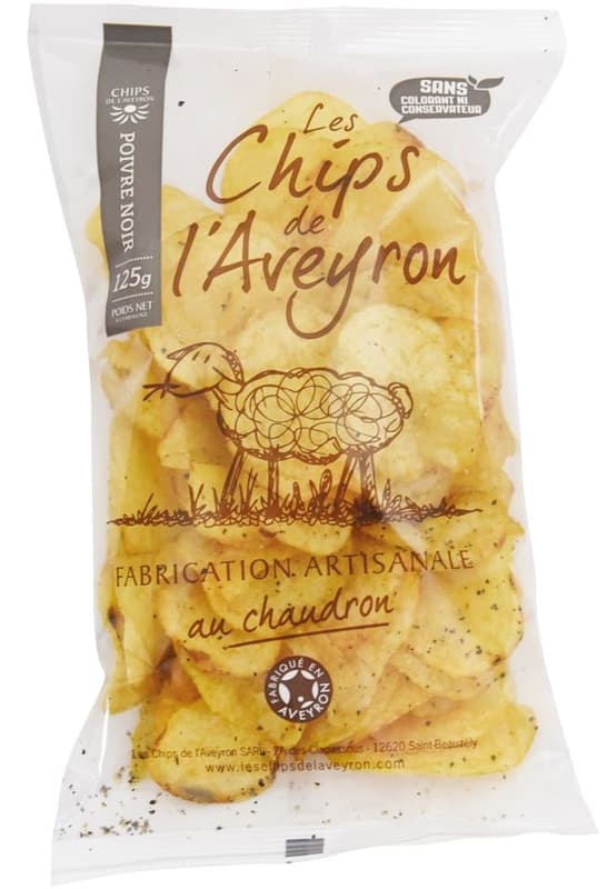 Chips de l'Aveyron potato chips black pepper