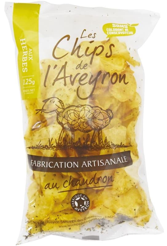 Chips de l'Aveyron potato chips herbs