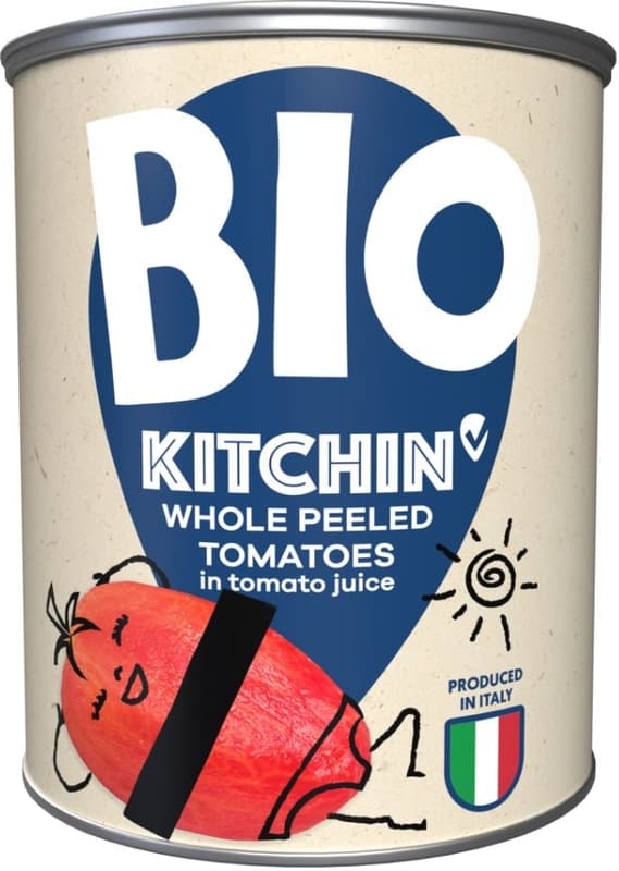 KITCHIN BIO WHOLE PEELED TOMATOES