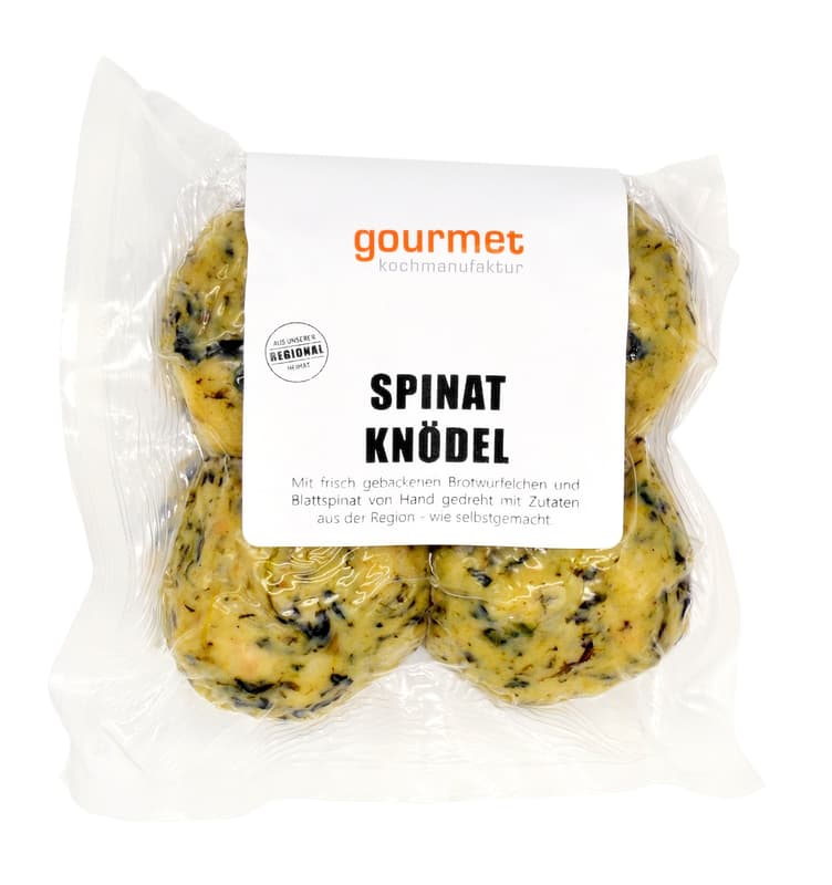 Gourmet Kochmanufaktur spinach dumplings