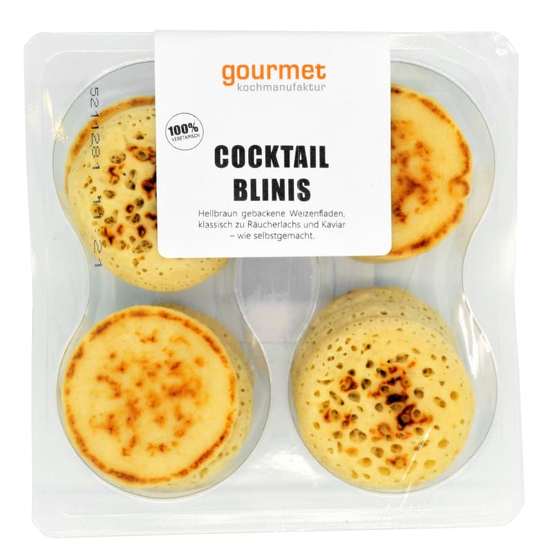 Gourmet Kochmanufaktur cocktail blinis