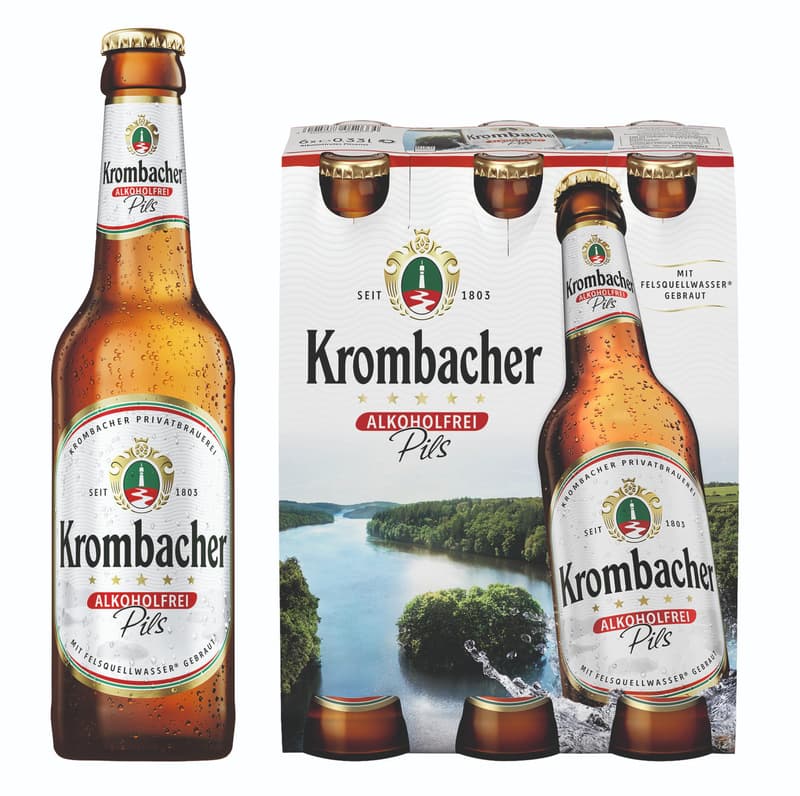 Krombacher Pils Alcohol-Free 6 x 0.33 l (REFILLABLE)