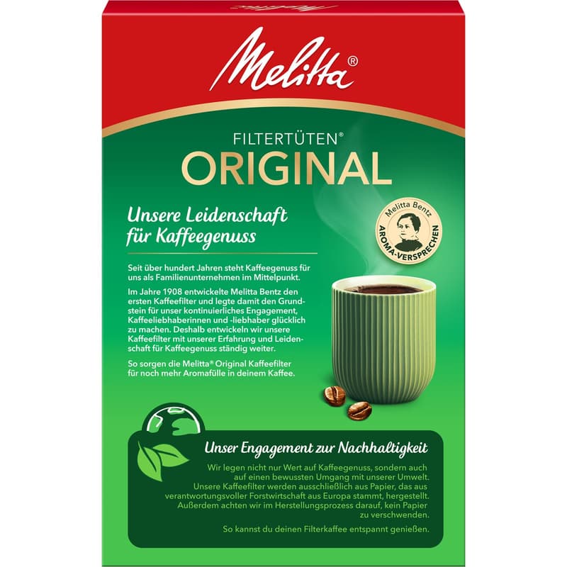 Melitta Original Filter Bags 1x4 Natural Brown