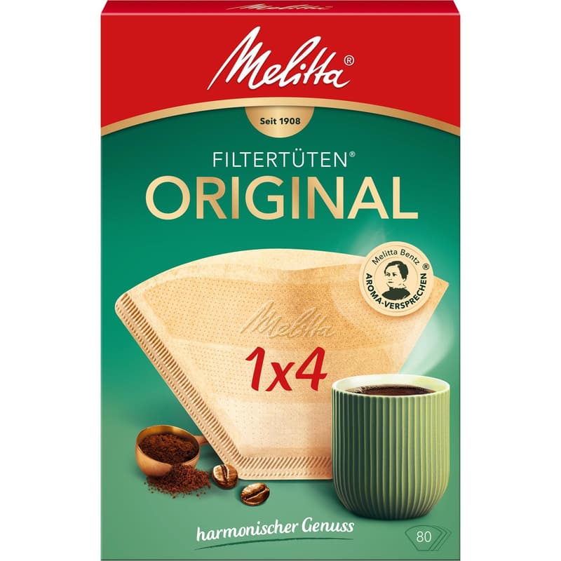 Melitta Original Filter Bags 1x4 Natural Brown