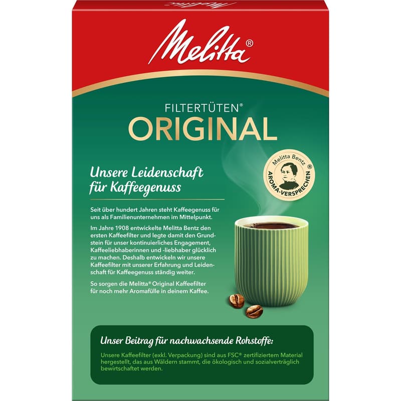 Melitta Original Filter Bags 1x4 Natural Brown
