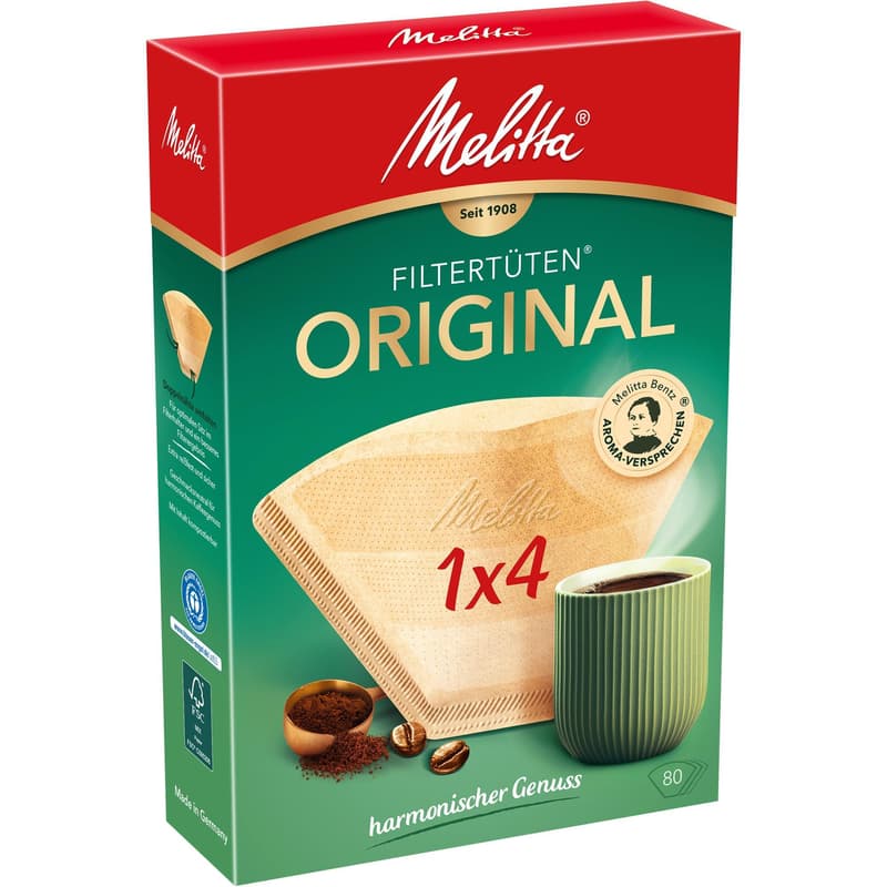 Melitta Original Filter Bags 1x4 Natural Brown