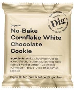 Dig BIO No-Bake Cornflake White Chocolate Cookie glutenfrei