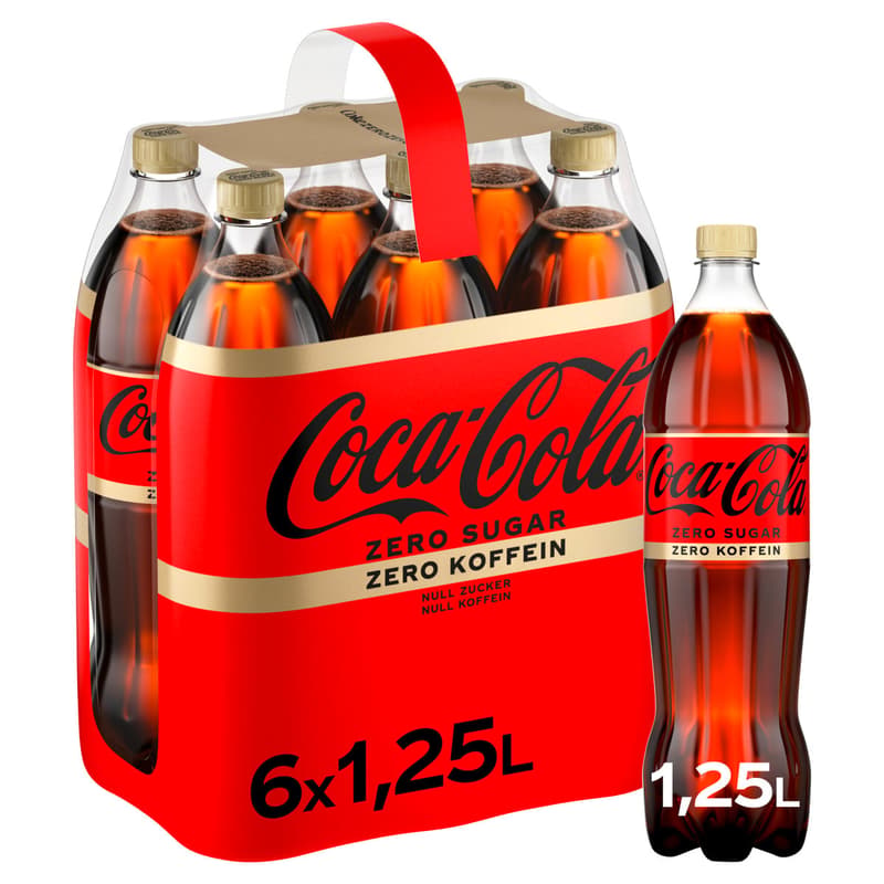 Coca-Cola Zero koffeinfrei 6x1,25l (EINWEG)