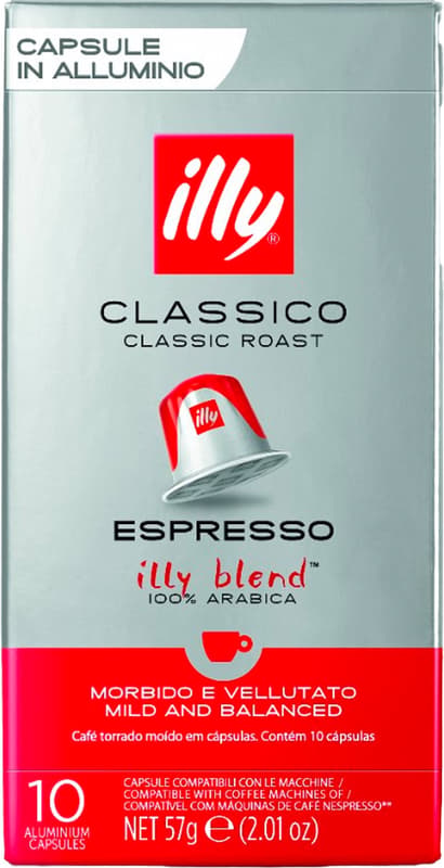 Illy Classico Espresso 10 Nespresso compatible capsules