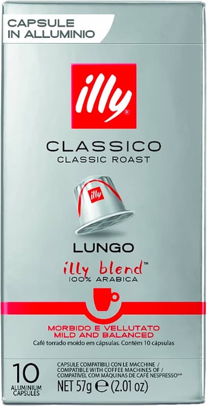 Illy Classico Lungo 10 Nespresso kompatible Kapseln