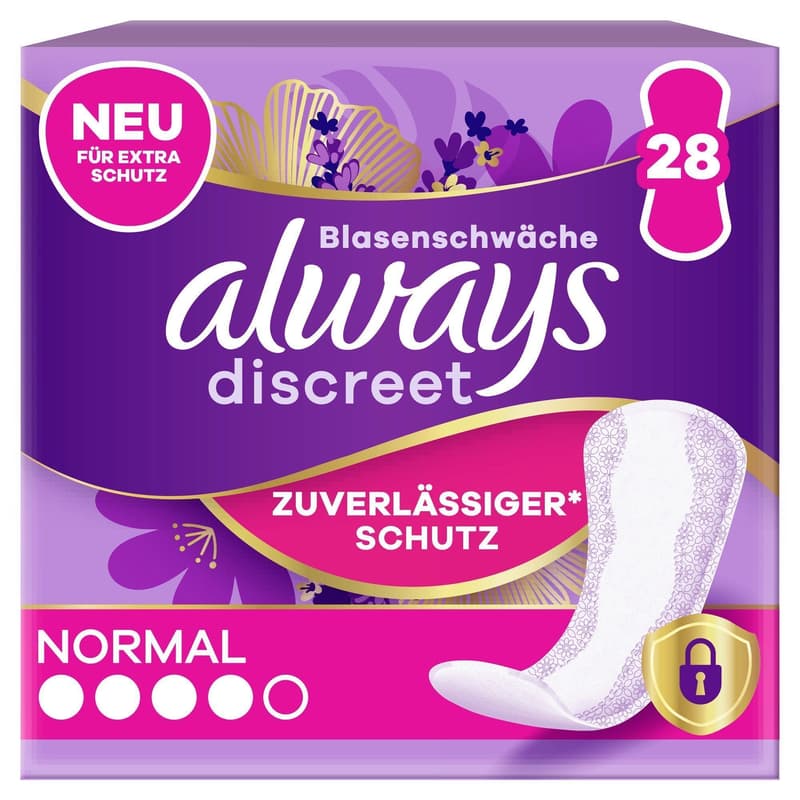 Always Discreet Inkontinenz-Slipeinlagen Normal